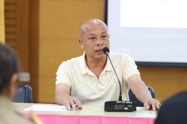 ให้การต้อนรับพนักงานเทศบาล ในโอกาสโอน (ย้าย) มาดำรงตำแหน่งหัวหน้าฝ่ายพัฒนารายได้ สังกัดกองคลัง เทศบาลตำบลที่วัง